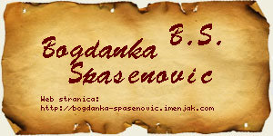 Bogdanka Spasenović vizit kartica